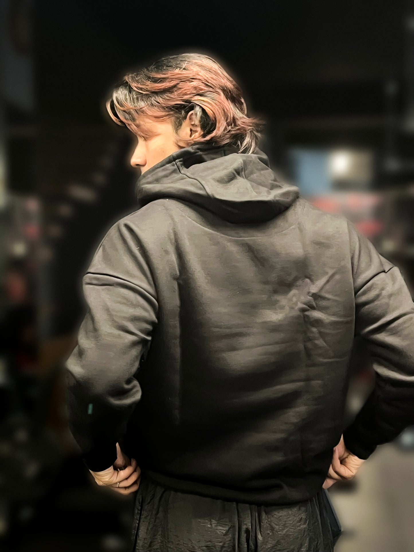 Signature Oversized Hoodie Black