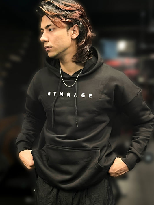 Signature Oversized Hoodie Black
