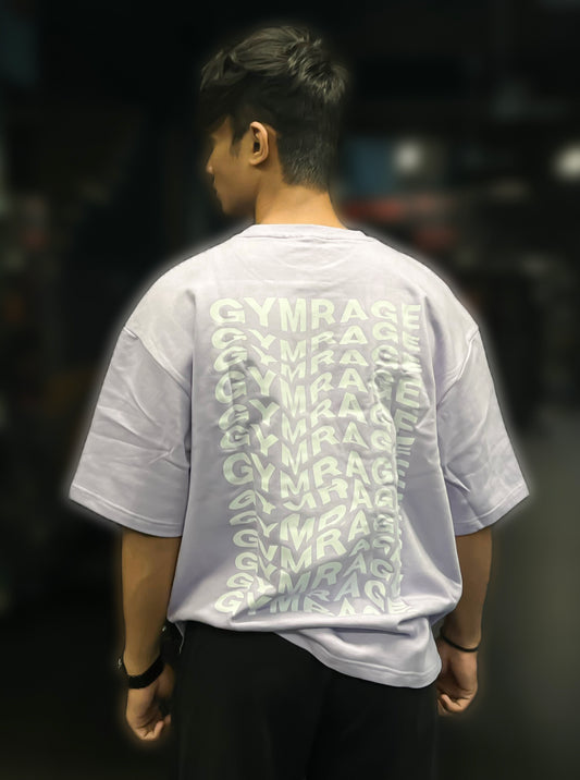 GYMRAGE Illusion Oversized T-shirt Lavender